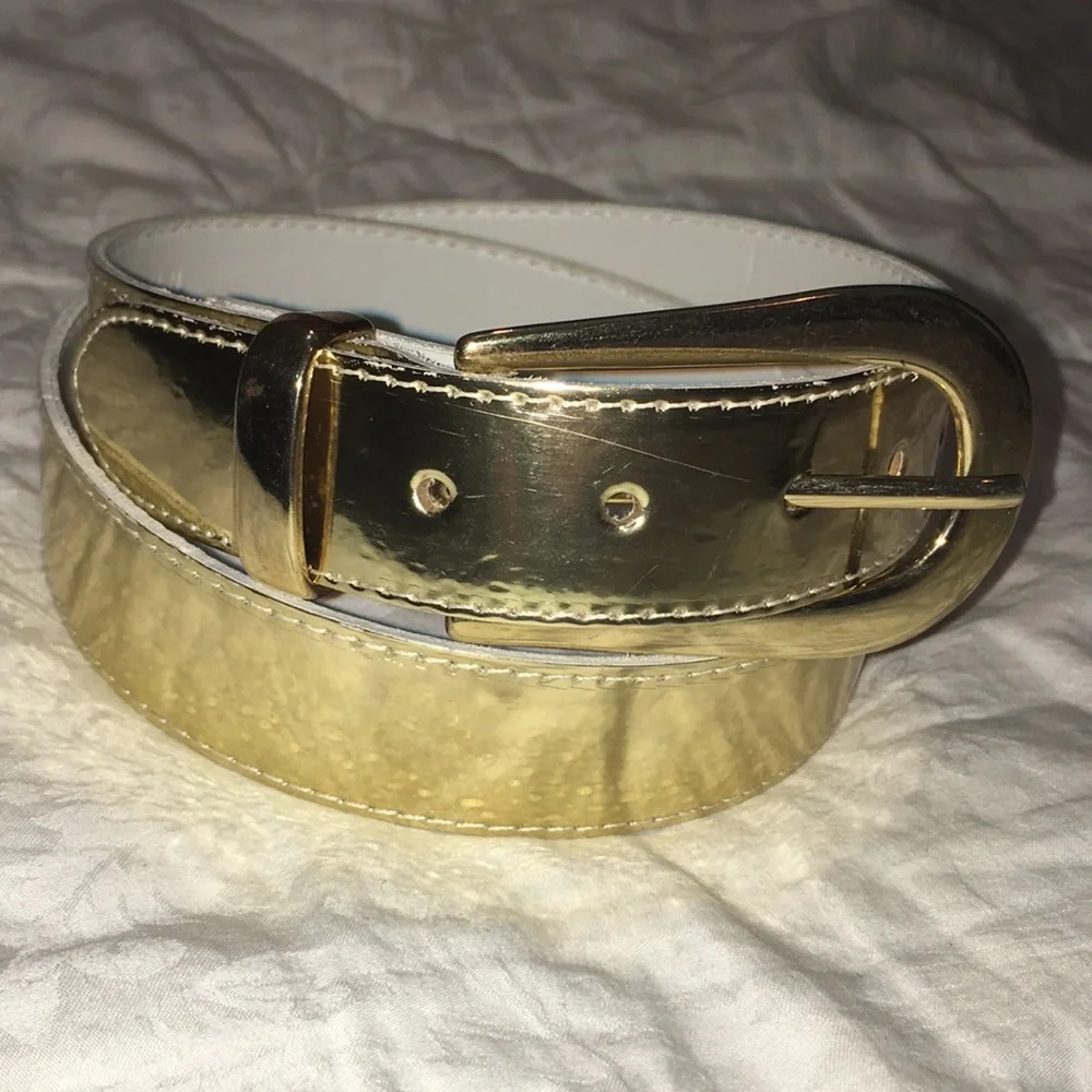 Metallic Gold Vintage Glam Belt Size M